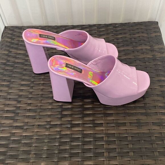 Nine West Y2K purple platform heels - Picture 2 of 7